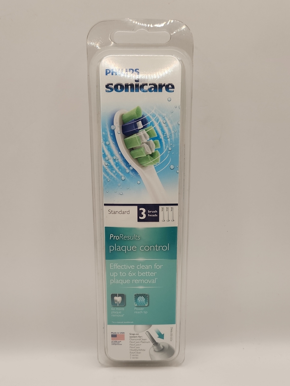 Philips Sonicare HX6023 ProResults Compact Brush Heads 3 Pack New